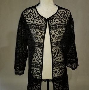 L to XL Bob Mackie Lace Jacket